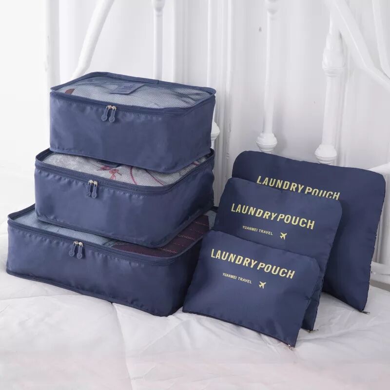 Packing Bag, Breathable 6Pcs/Set Travel Storage Bag, Portable for Bras,  Socks Travel Storing Clothes(Blue) : : Home & Kitchen